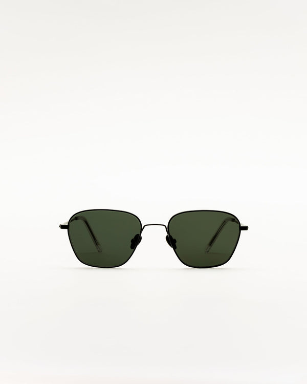 Otis Black - green solid lens