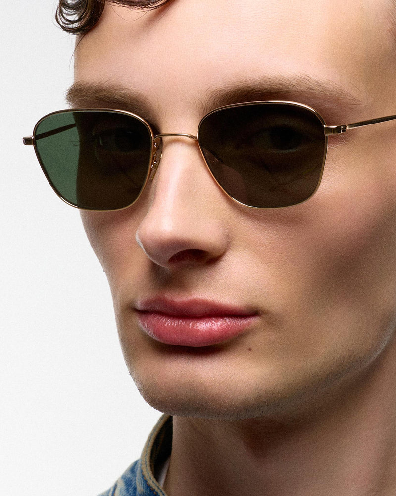 Otis Gold - green solid lens