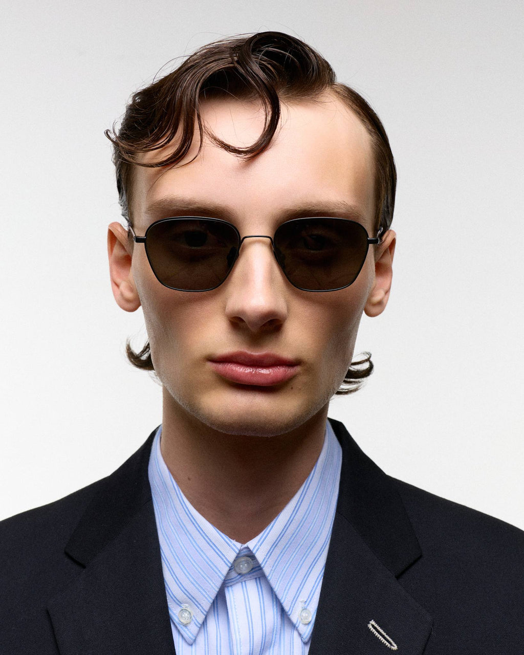 Otis Black - green solid lens