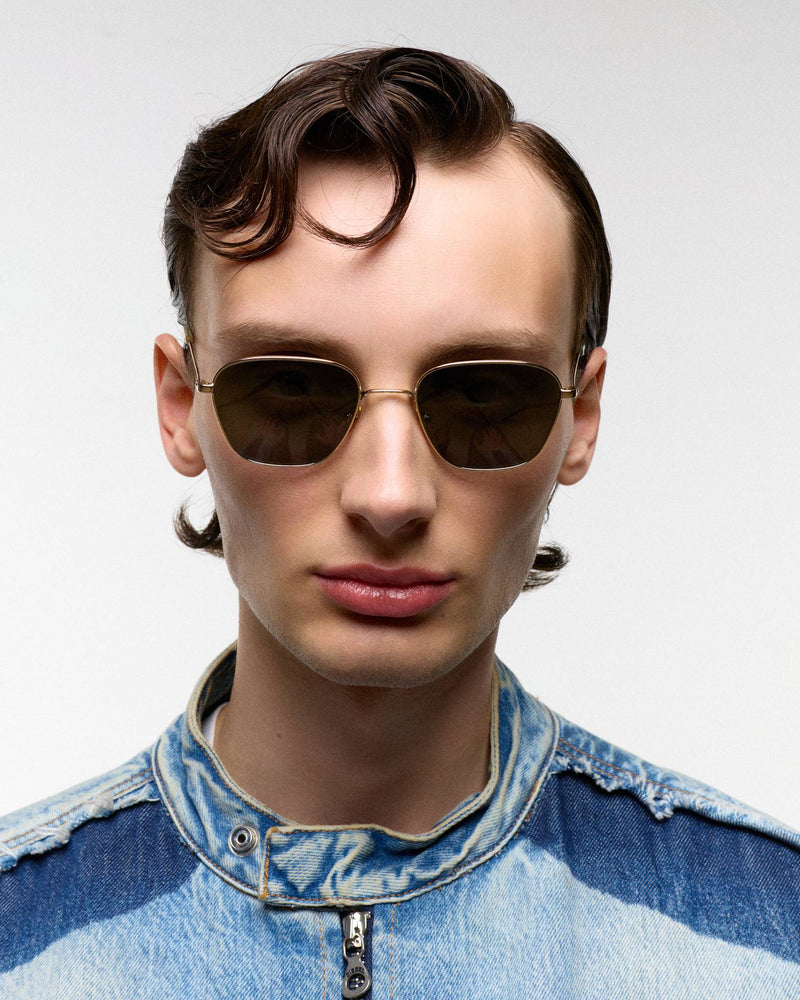 Otis Gold - green solid lens