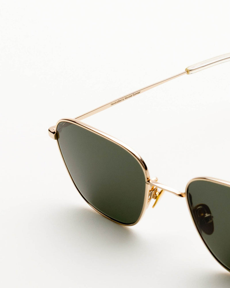 Otis Gold - green solid lens