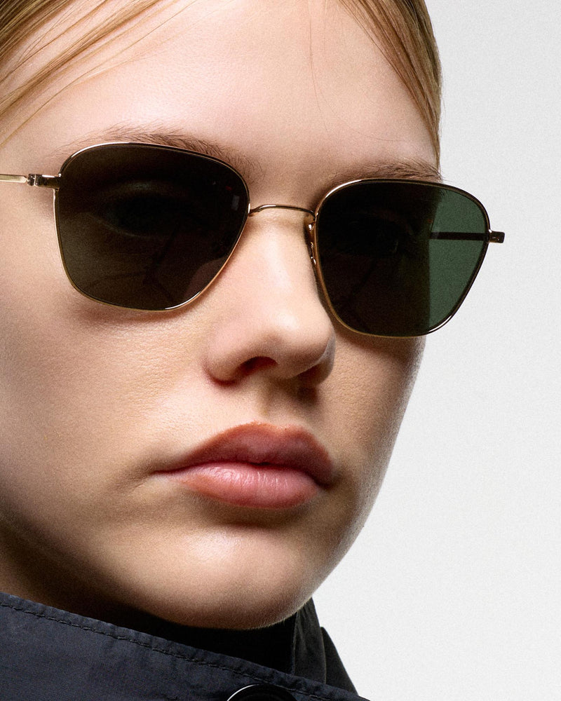 Otis Gold - green solid lens