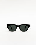 Memphis Black - green solid lens