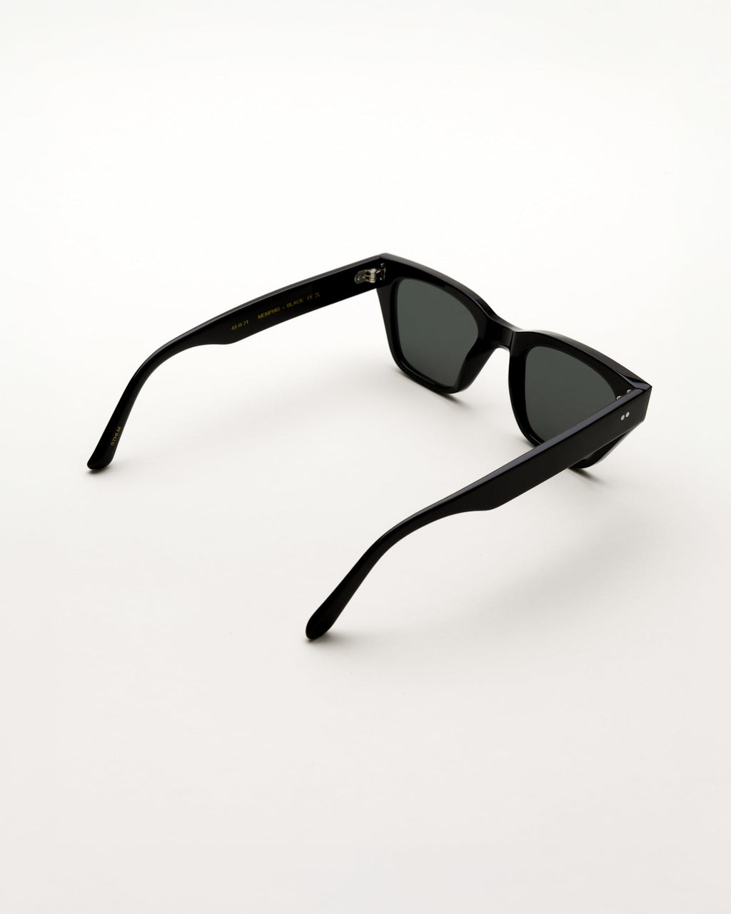 Memphis Black - green solid lens