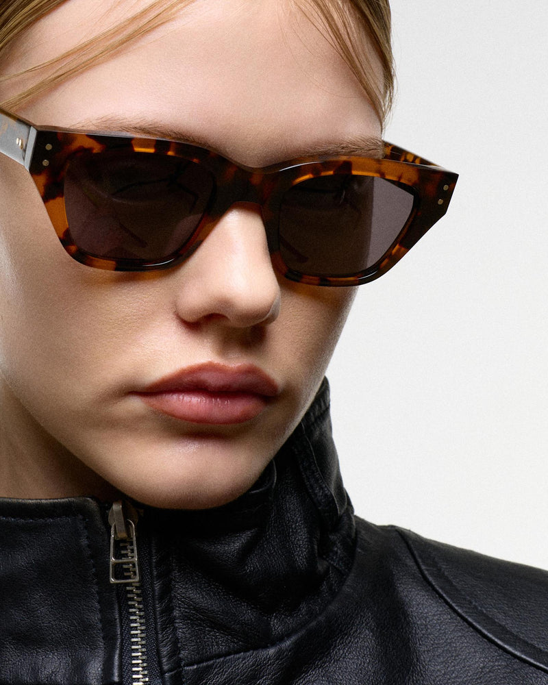 Memphis Havana - grey solid lens