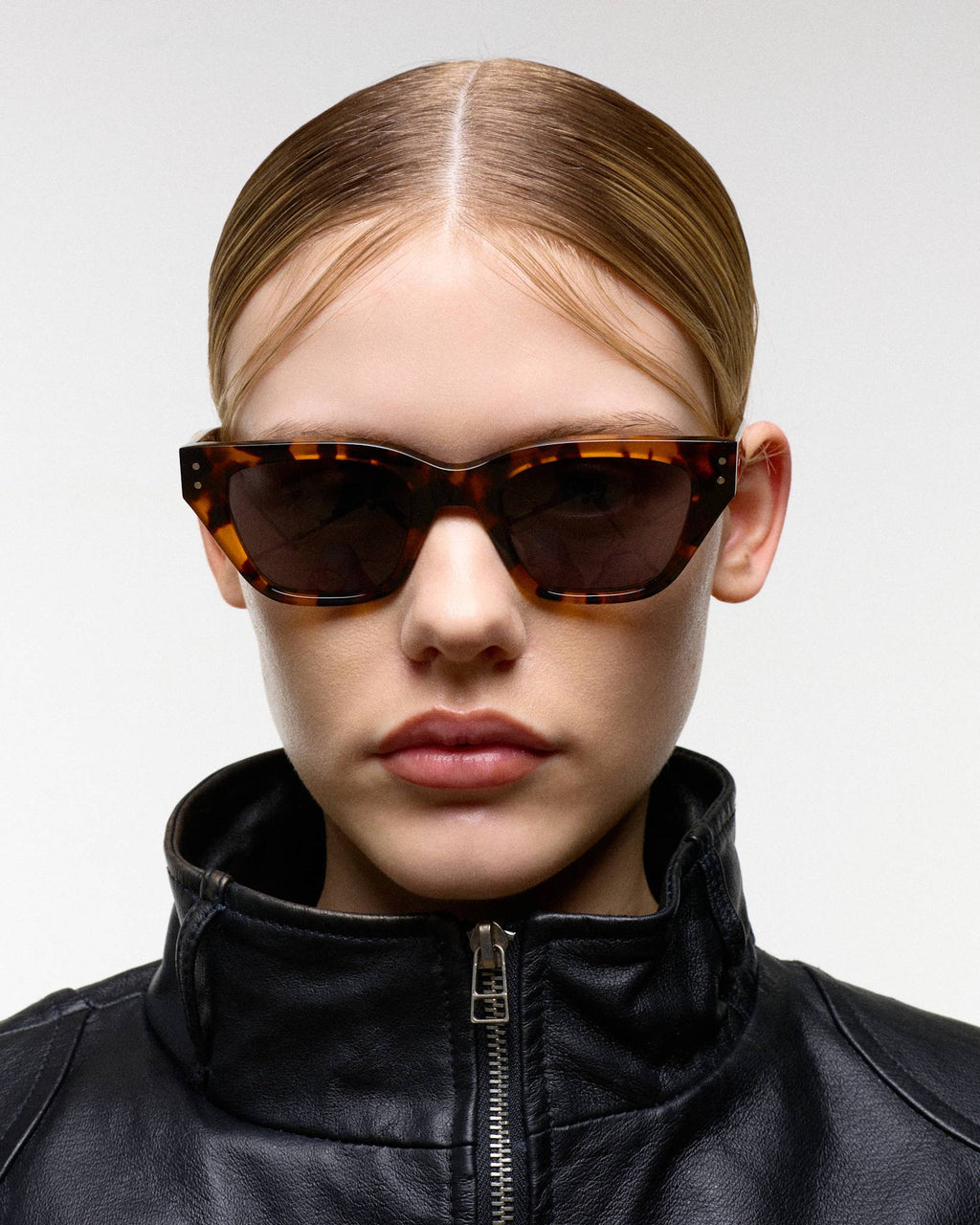 Memphis Havana - grey solid lens