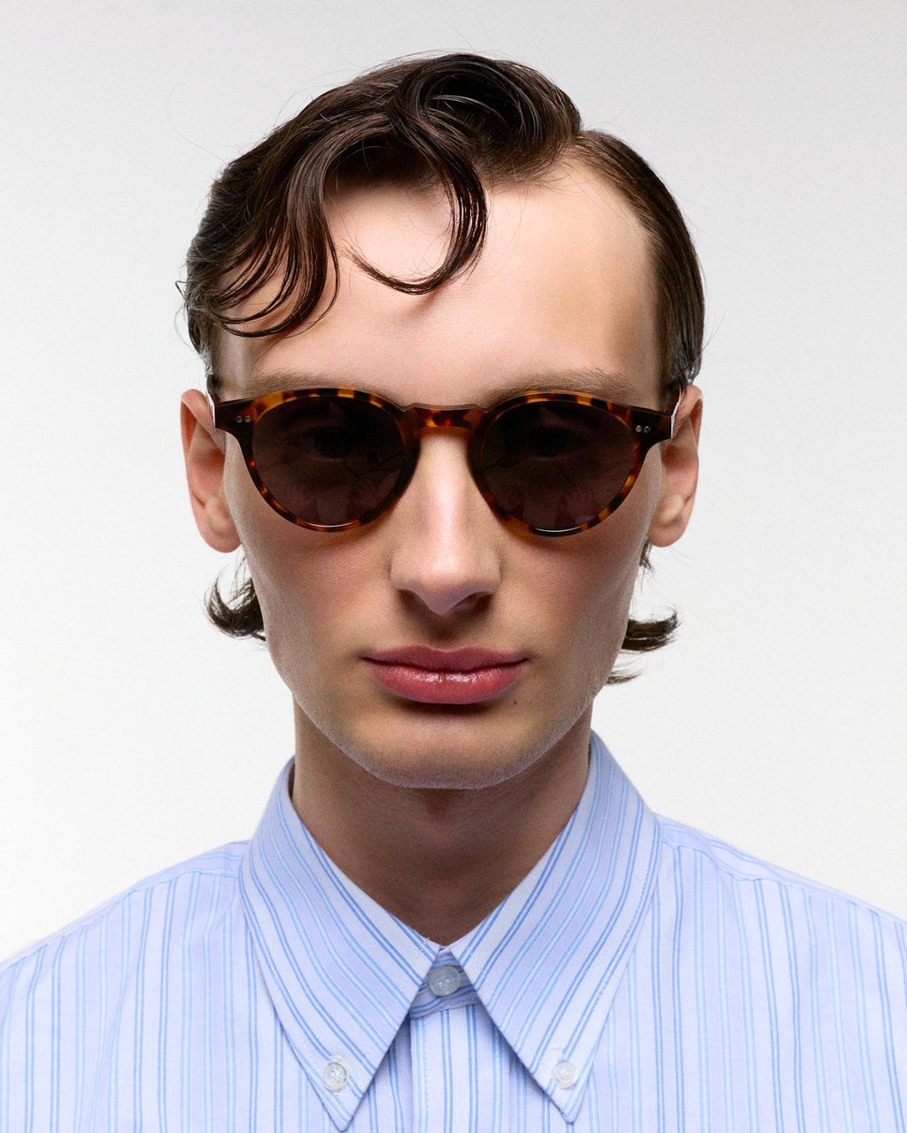 Forest Havana - grey solid lens