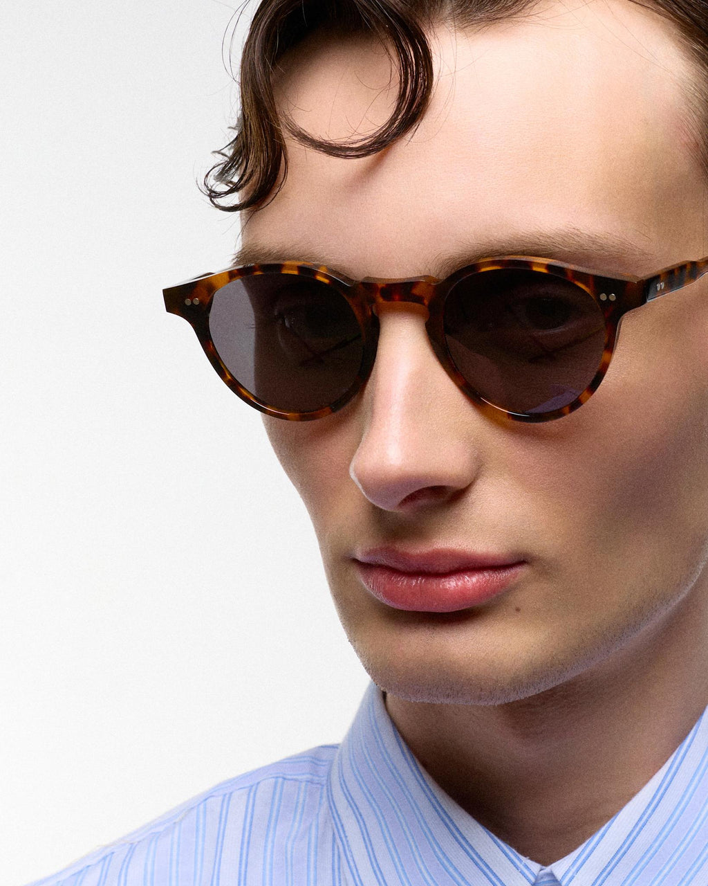 Forest Havana - grey solid lens