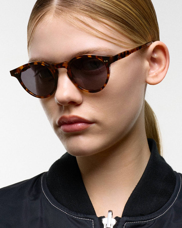 Forest Havana - grey solid lens