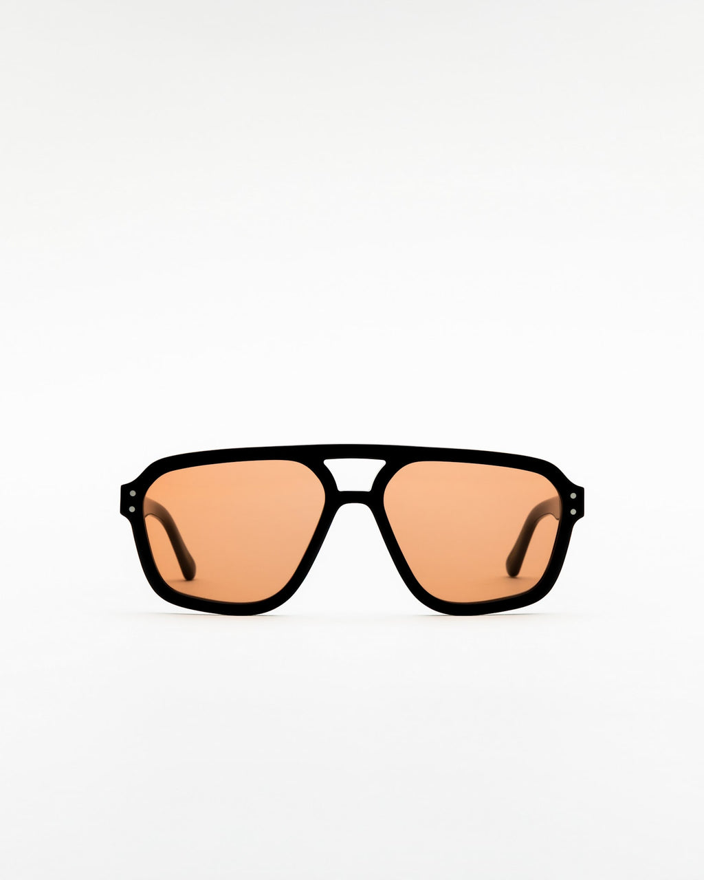 Jet Black - orange solid lens