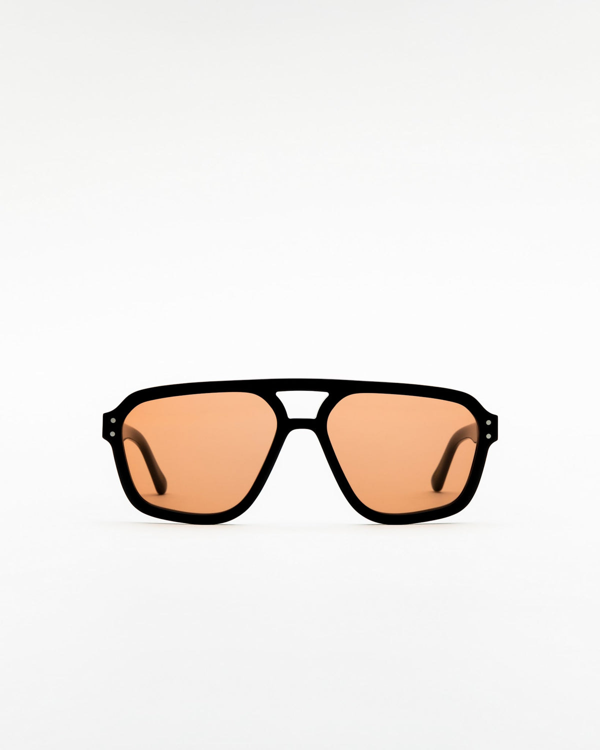 Jet Black - orange solid lens