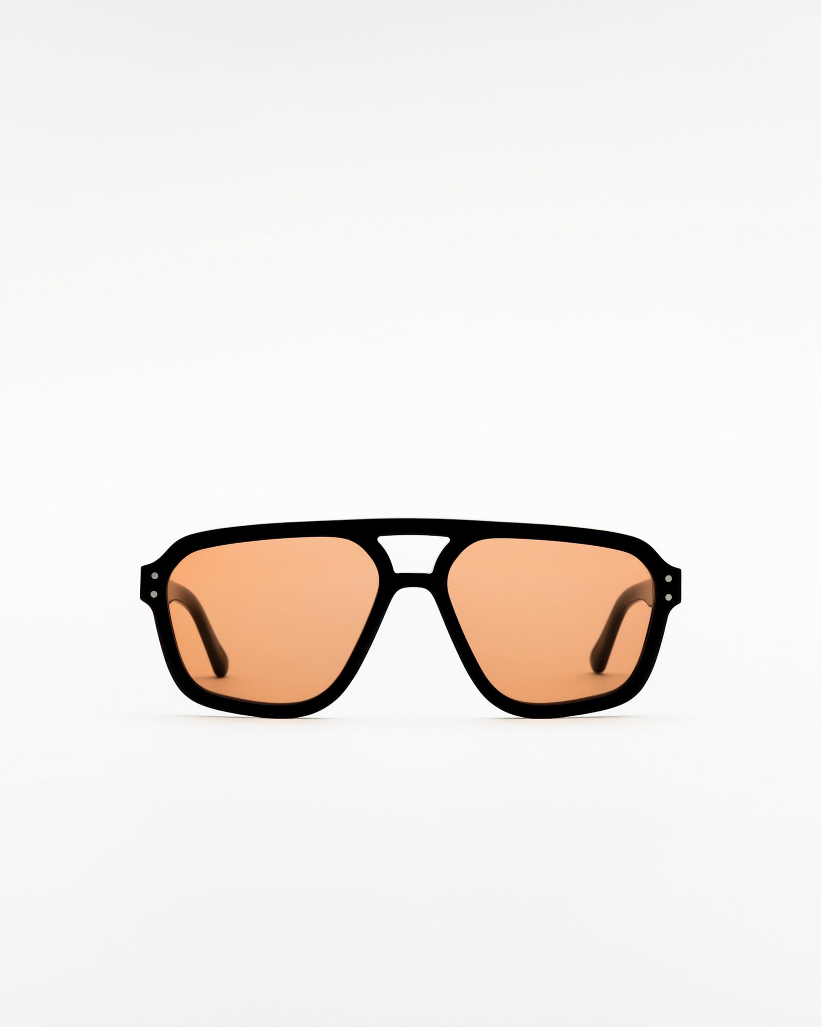 Jet Black - orange solid lens