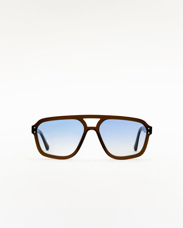 Jet Chocolate - blue gradient lens