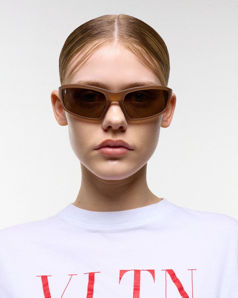 Raven matt Cola - brown solid polarized lens