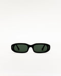 April Black - green solid lens