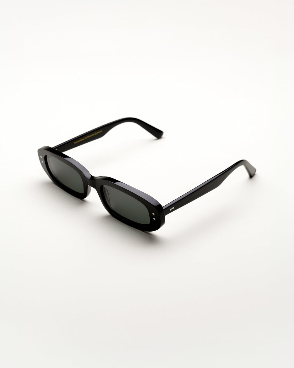 April Black - green solid lens