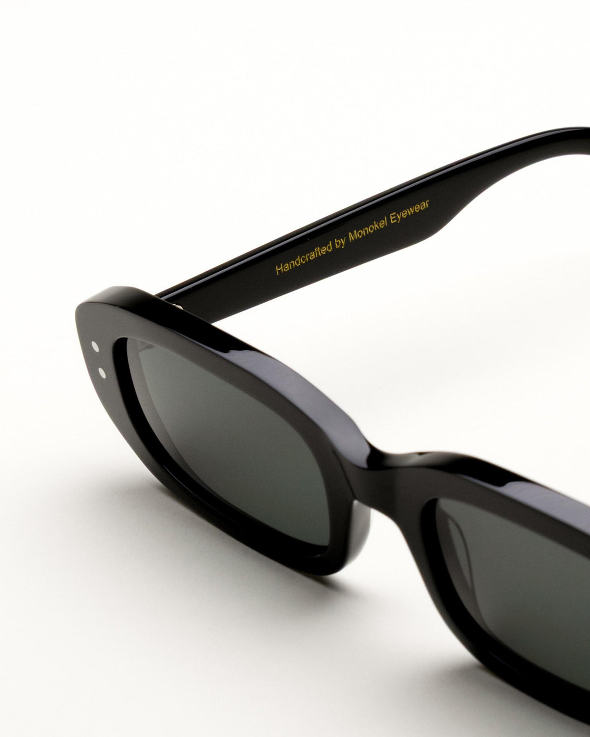 April Black - green solid lens