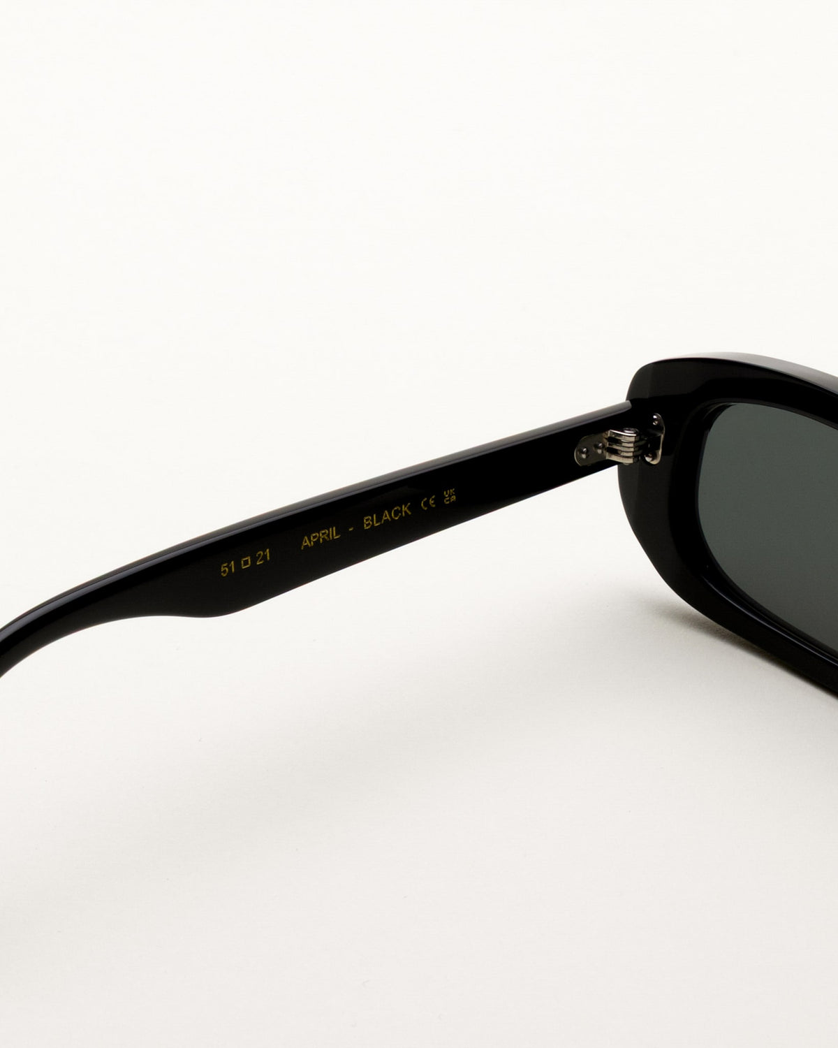 April Black - green solid lens