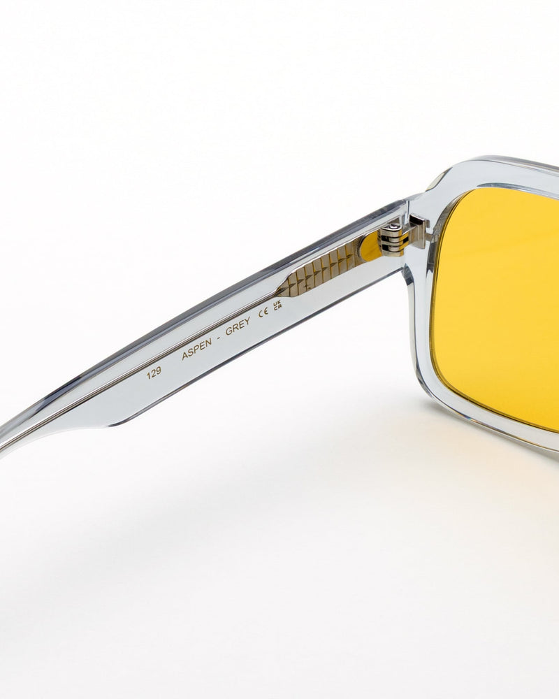 Aspen Grey - orange solid lens
