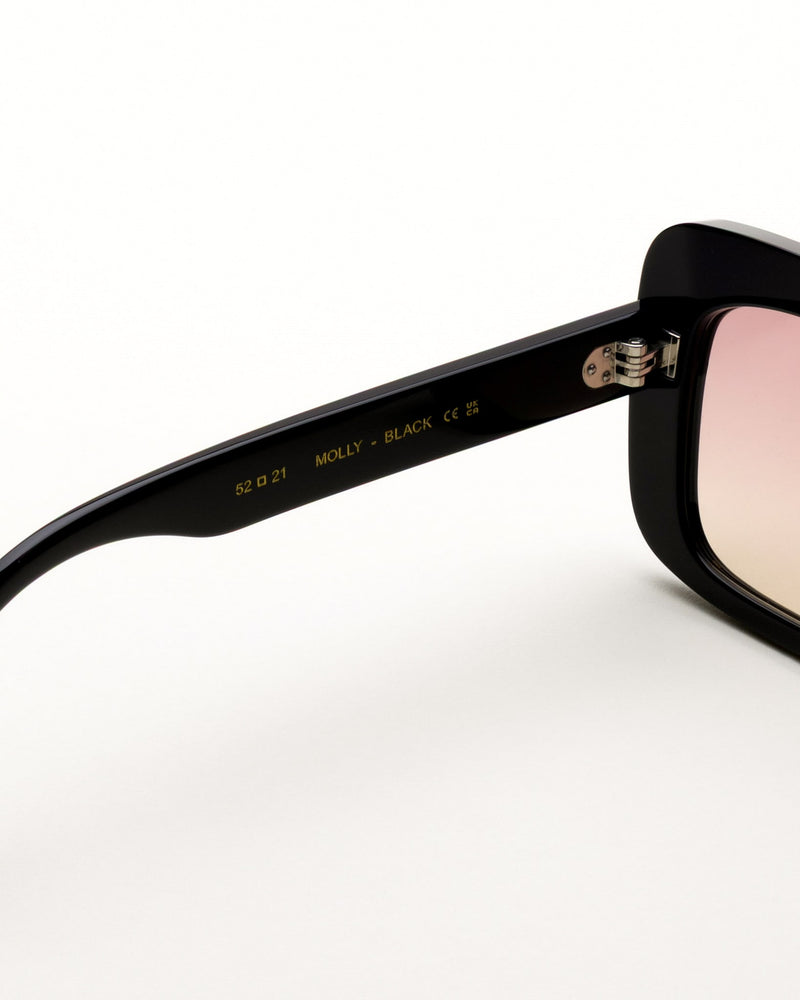 Molly Black - rose gradient lens