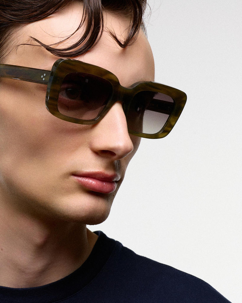 Molly Olive Demi - grey gradient lens