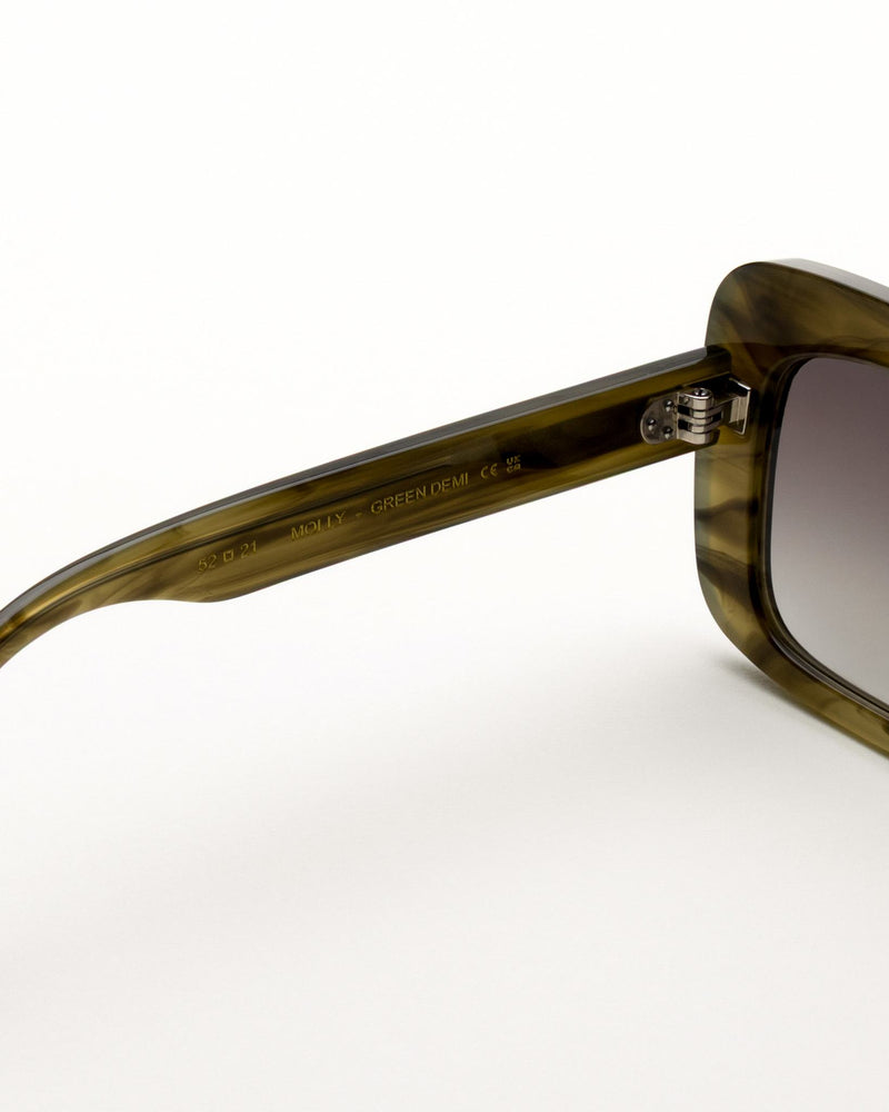 Molly Olive Demi - grey gradient lens