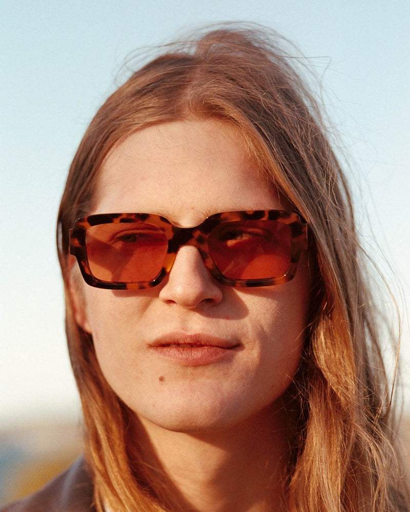 Apollo Havana - orange solid lens