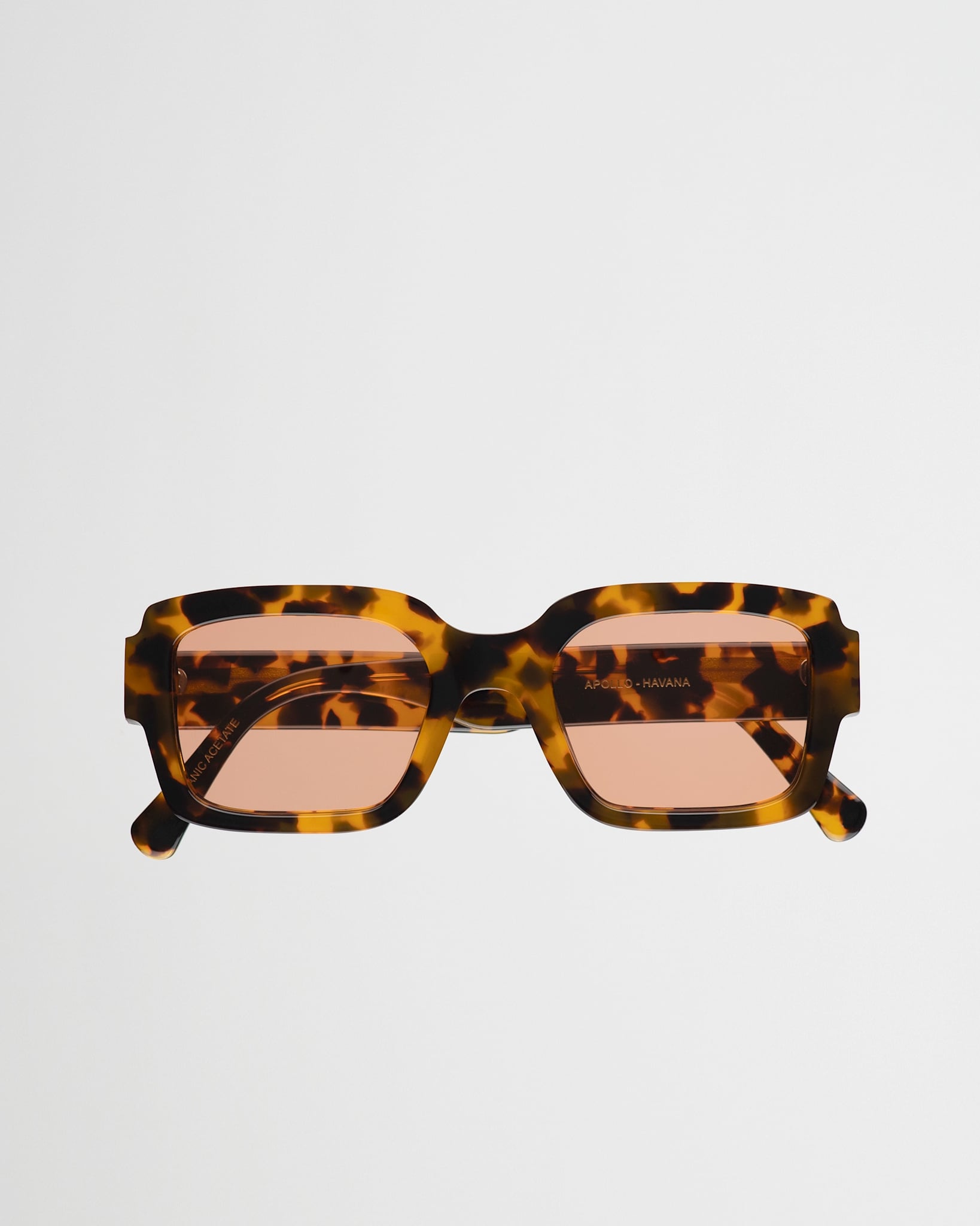 Apollo Havana - orange solid lens