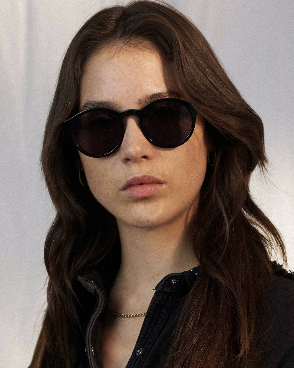 Barstow Black - grey solid lens