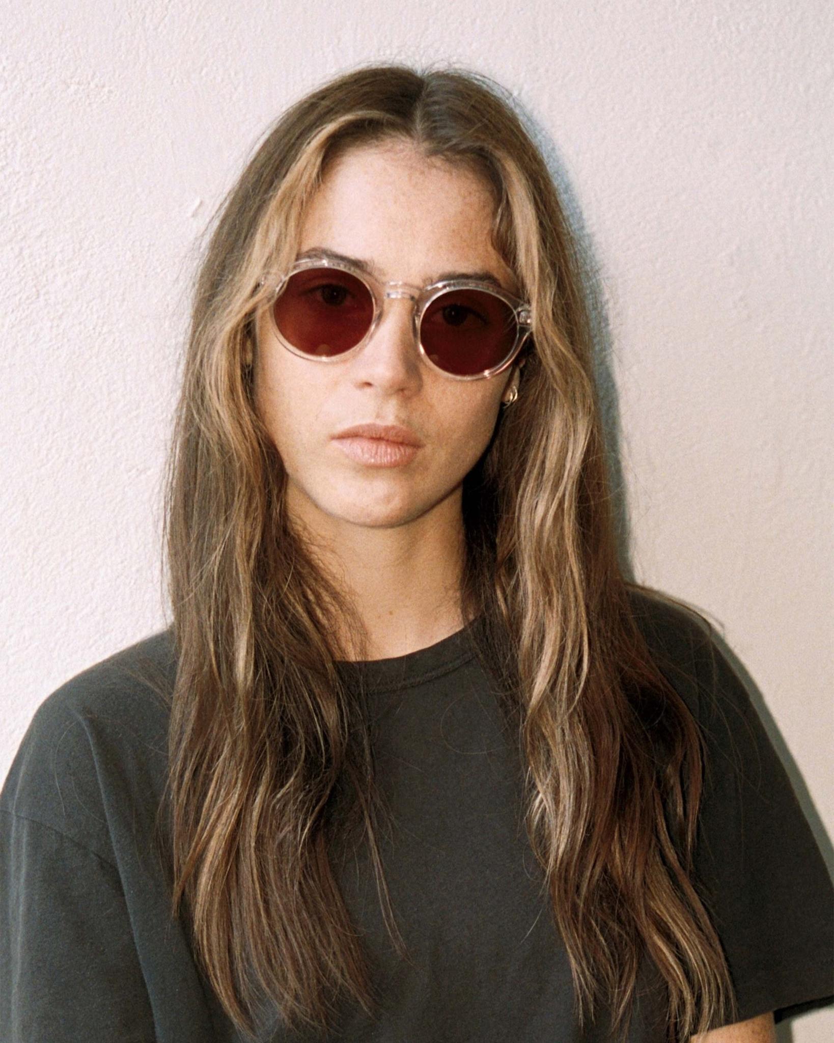 Barstow Crystal - pink solid lens