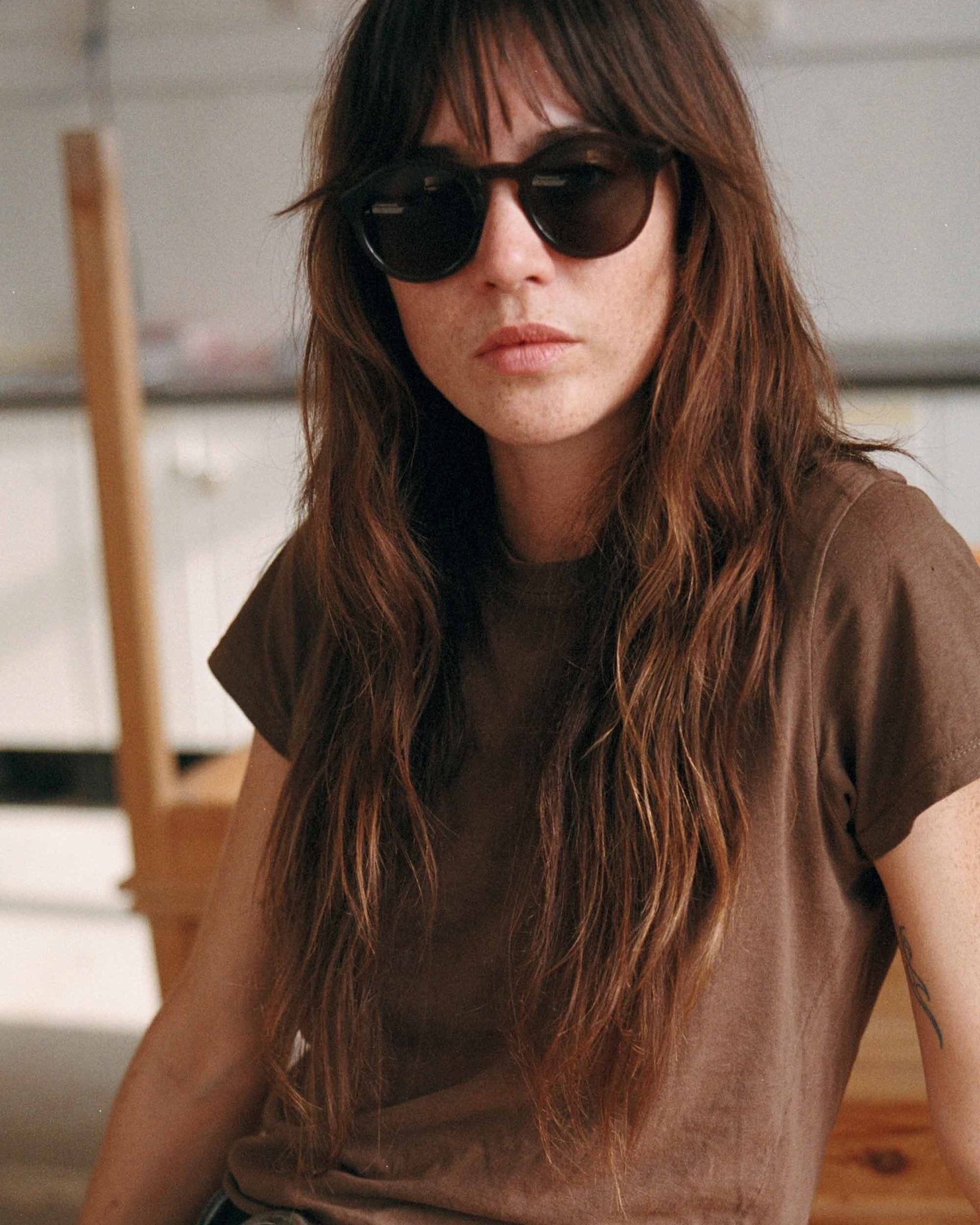 Barstow Chocolate - grey solid lens