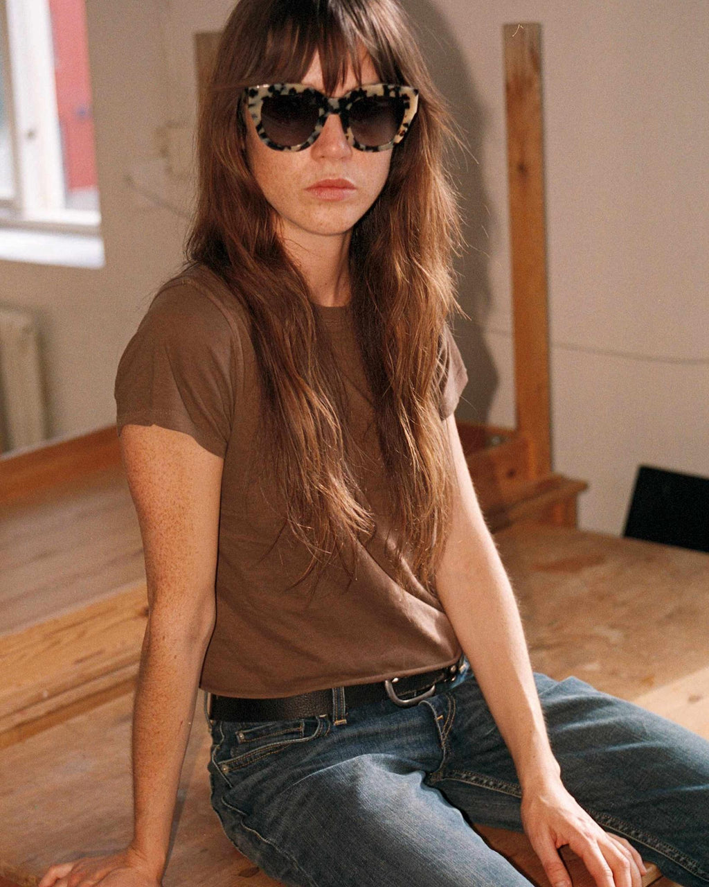 Cleo Black/White havana - grey gradient lens