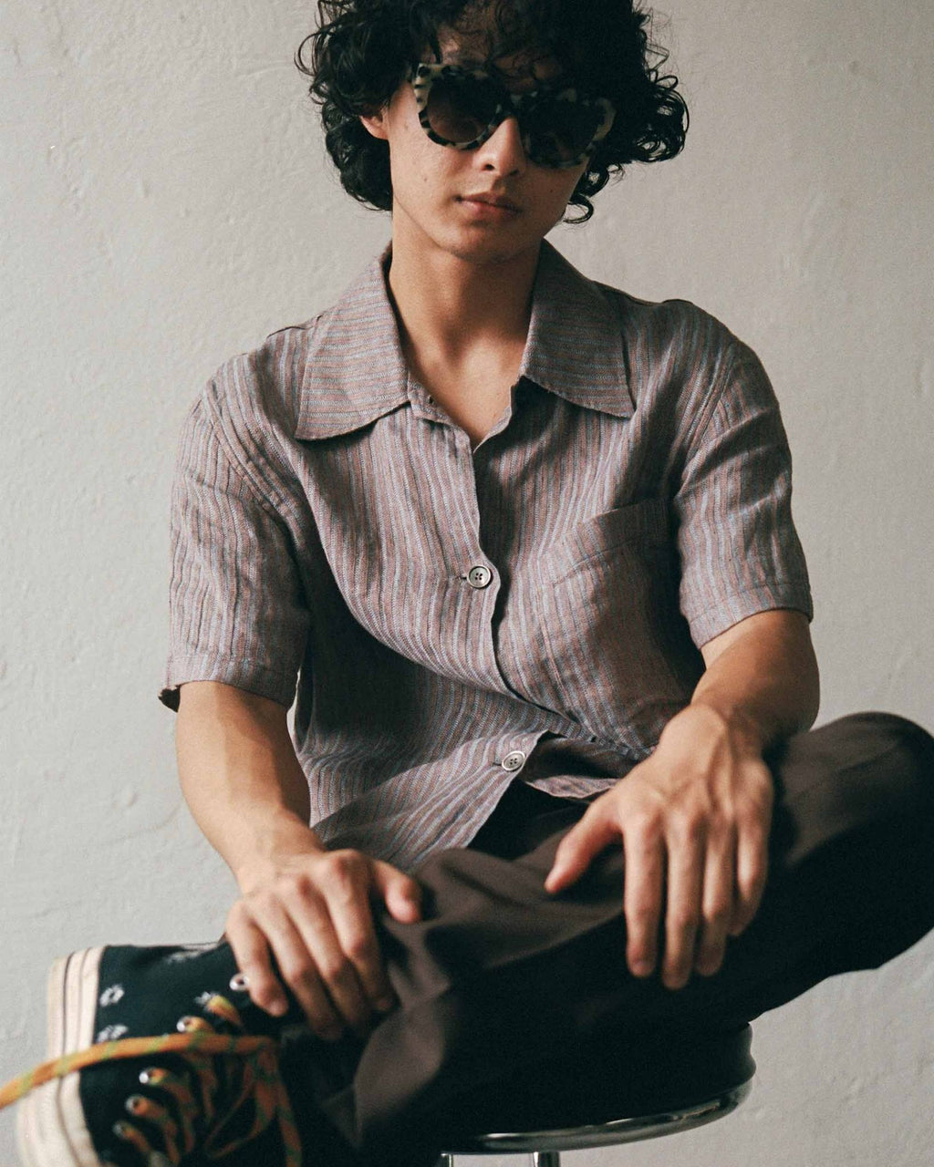 Cleo Black/White havana - grey gradient lens