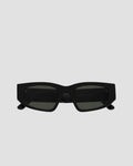 Eclipse matt Black - green solid lens