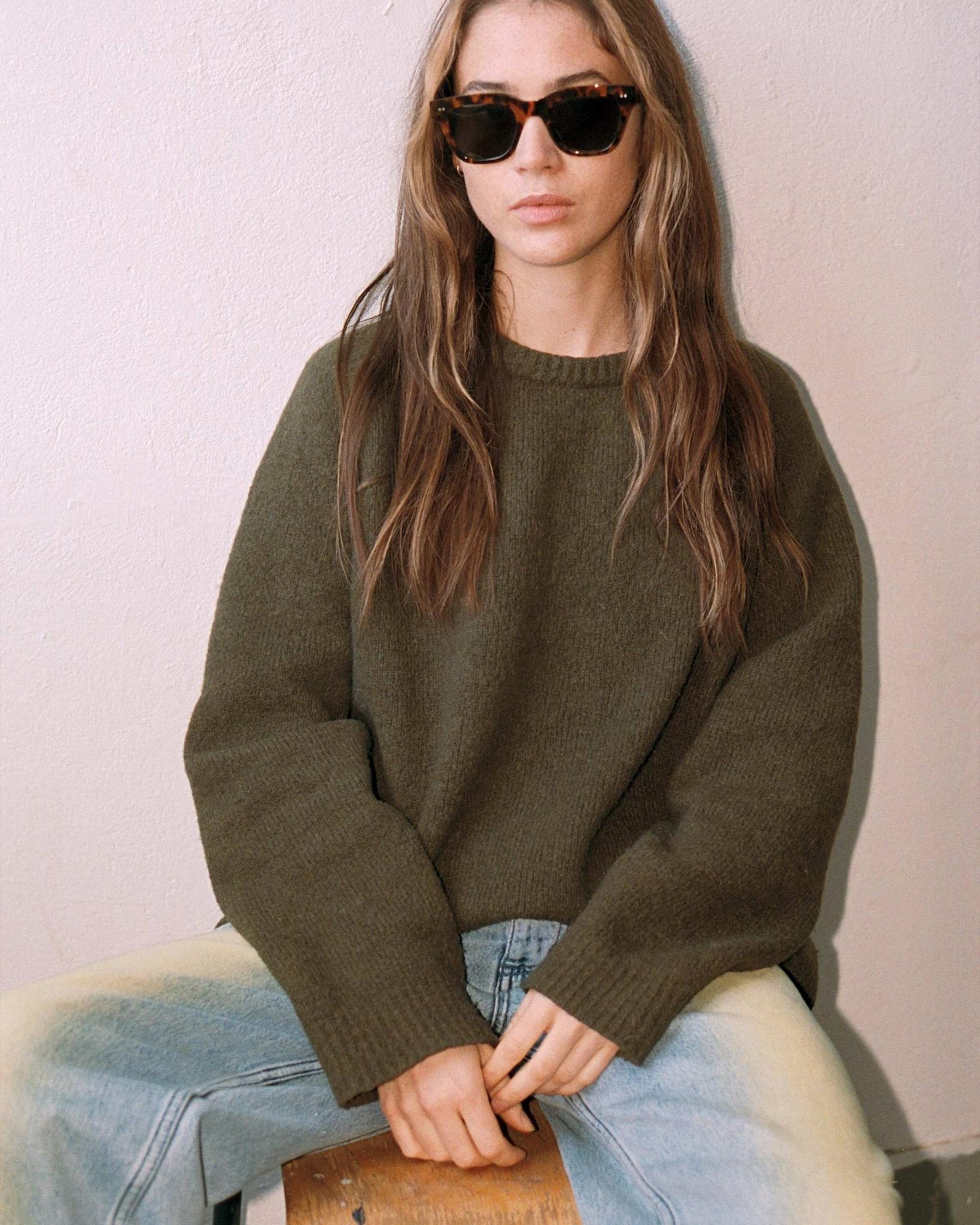 Ellis Havana - grey solid lens