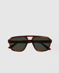 Jet Amber - green solid lens
