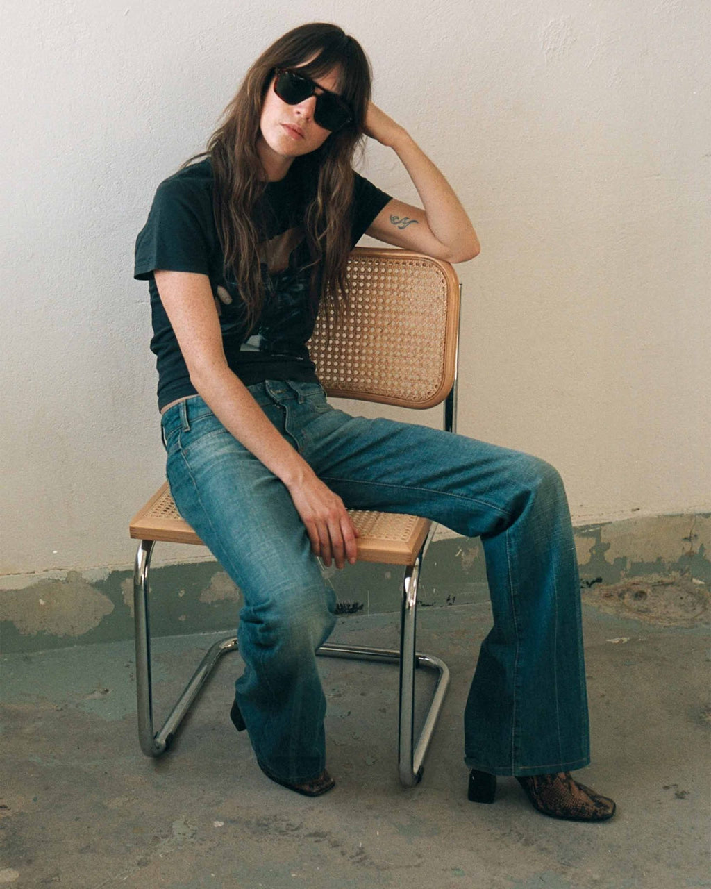 Jet Amber - green solid lens