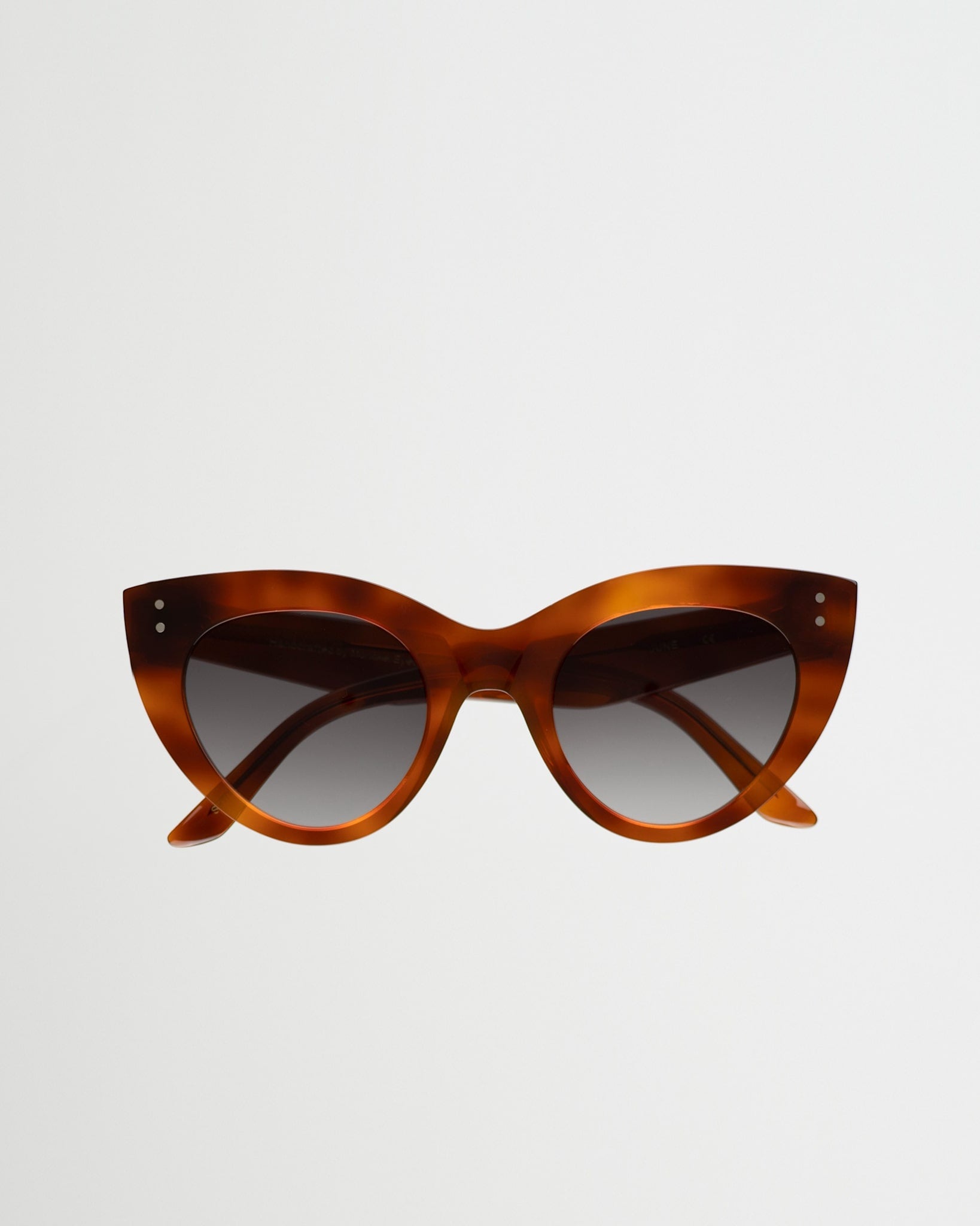 June Amber - grey gradient lens