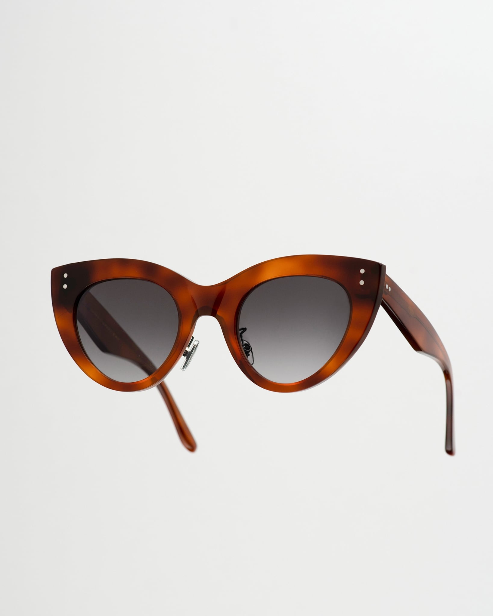 June Amber - grey gradient lens
