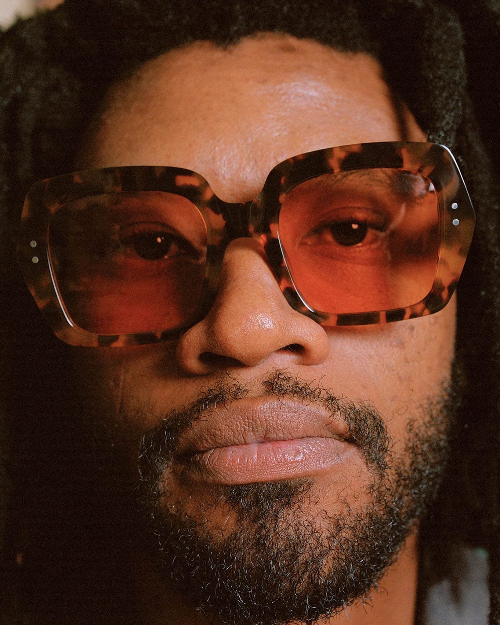 Kaia Havana - orange solid lens