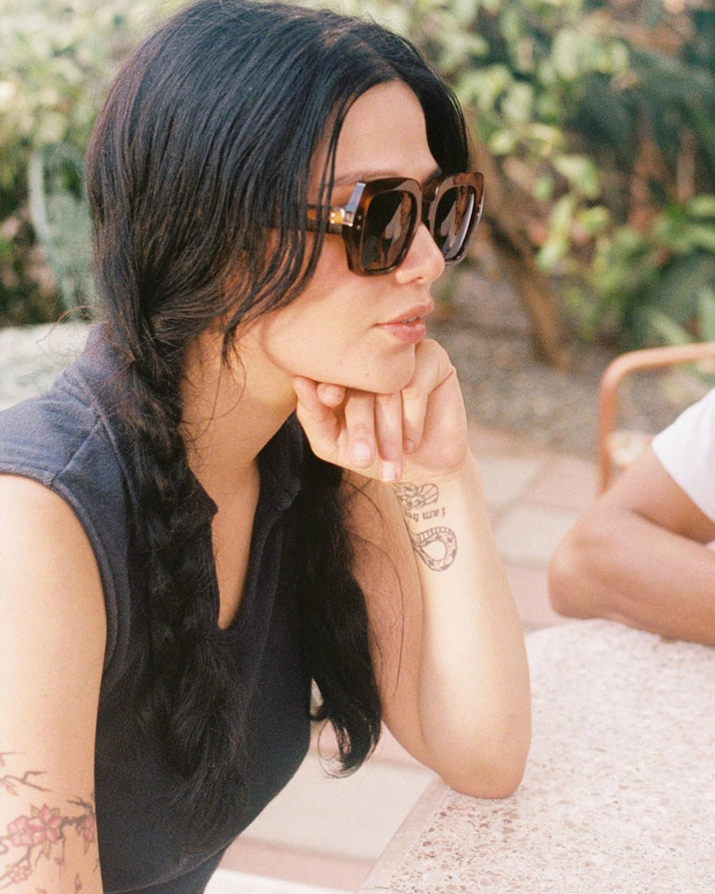 Kaia Amber - green solid lens