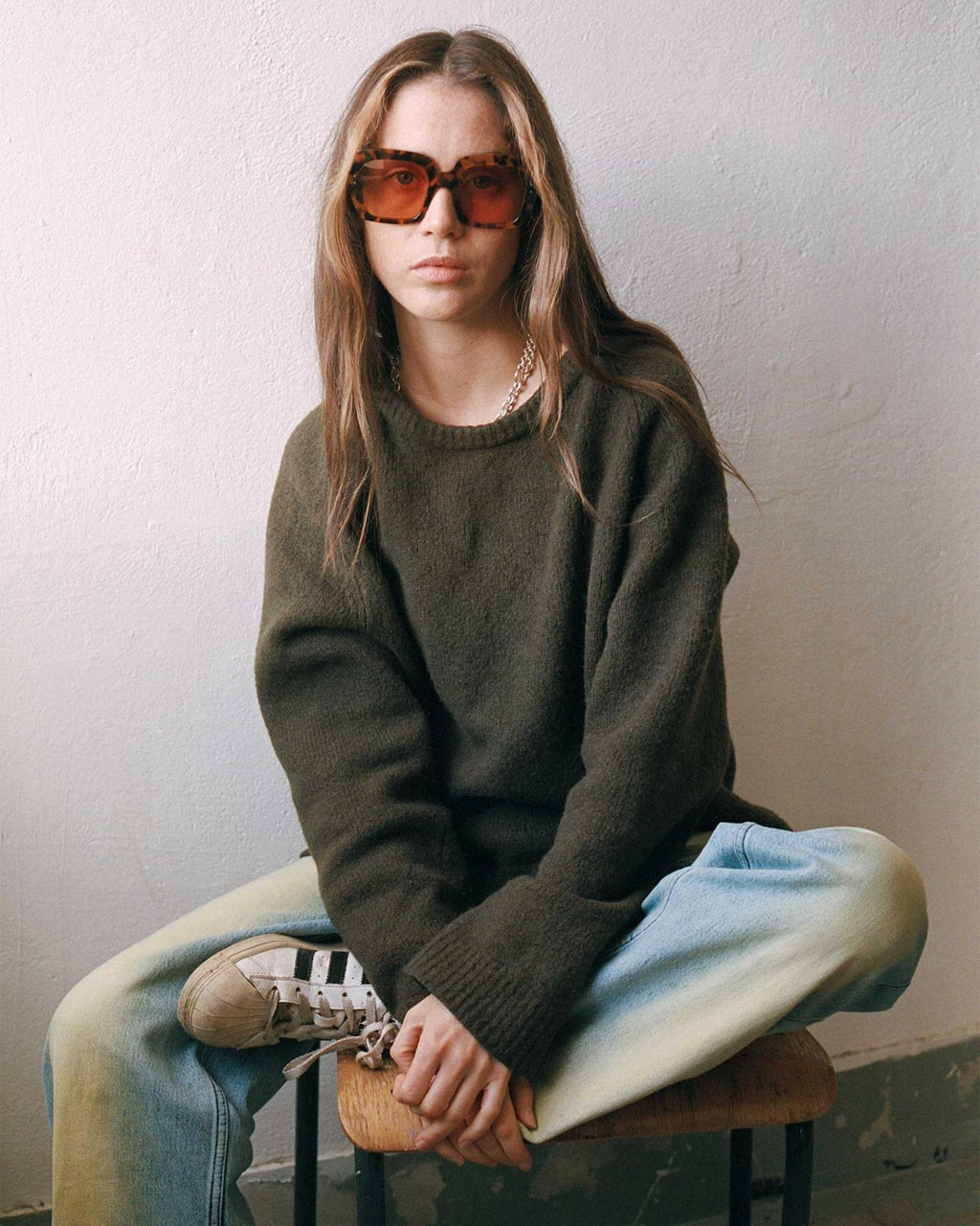 Kaia Havana - orange solid lens