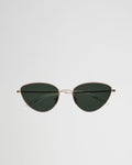 Luna Gold - green solid lens