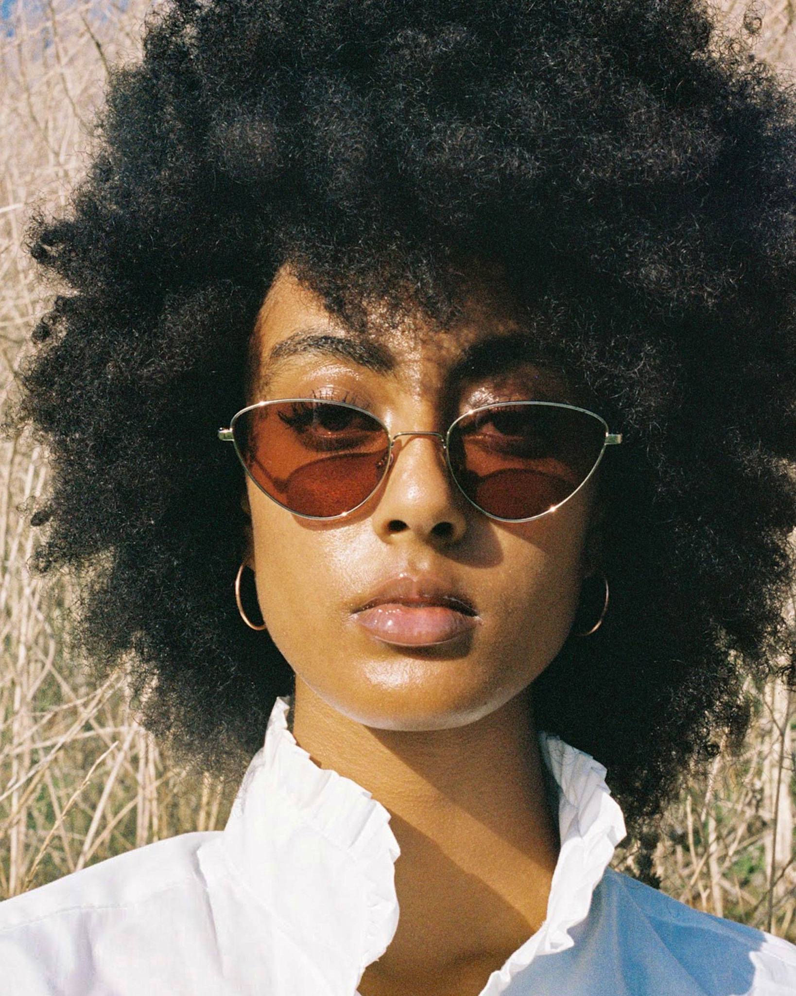 Luna Silver - pink solid lens