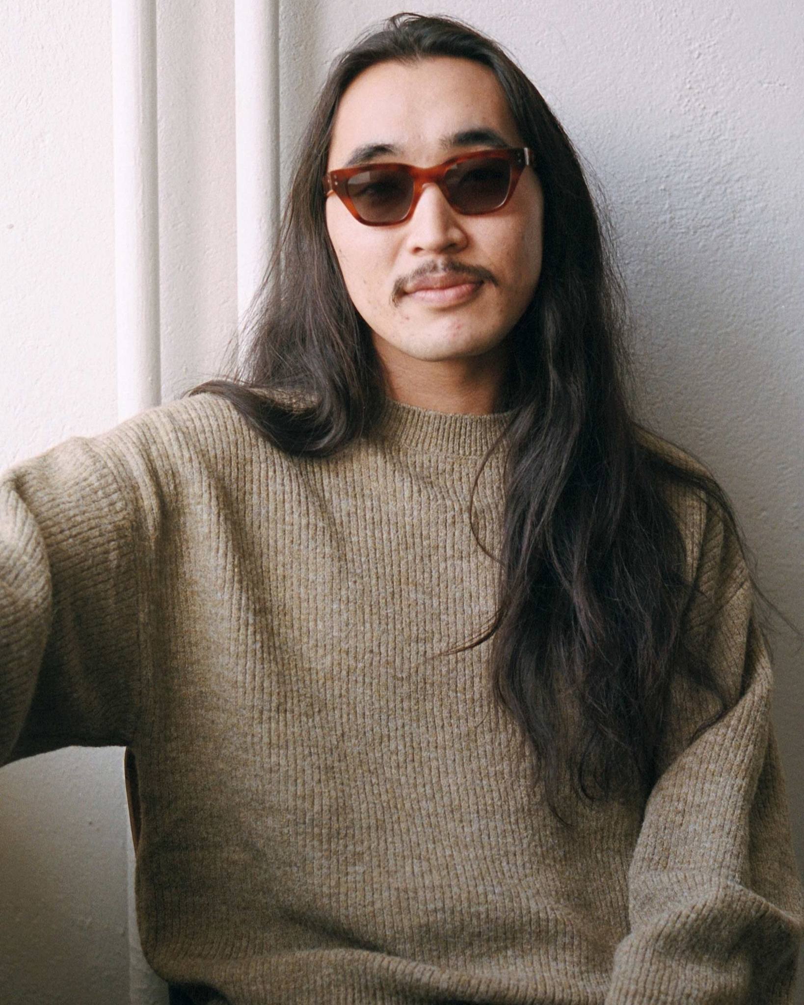 Memphis Amber - grey gradient lens