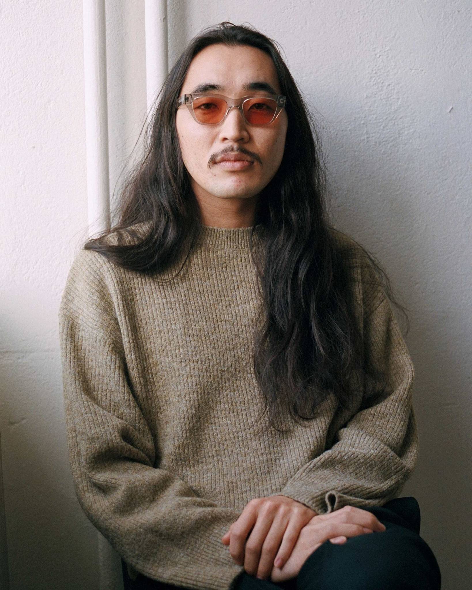Memphis Grey - orange solid lens