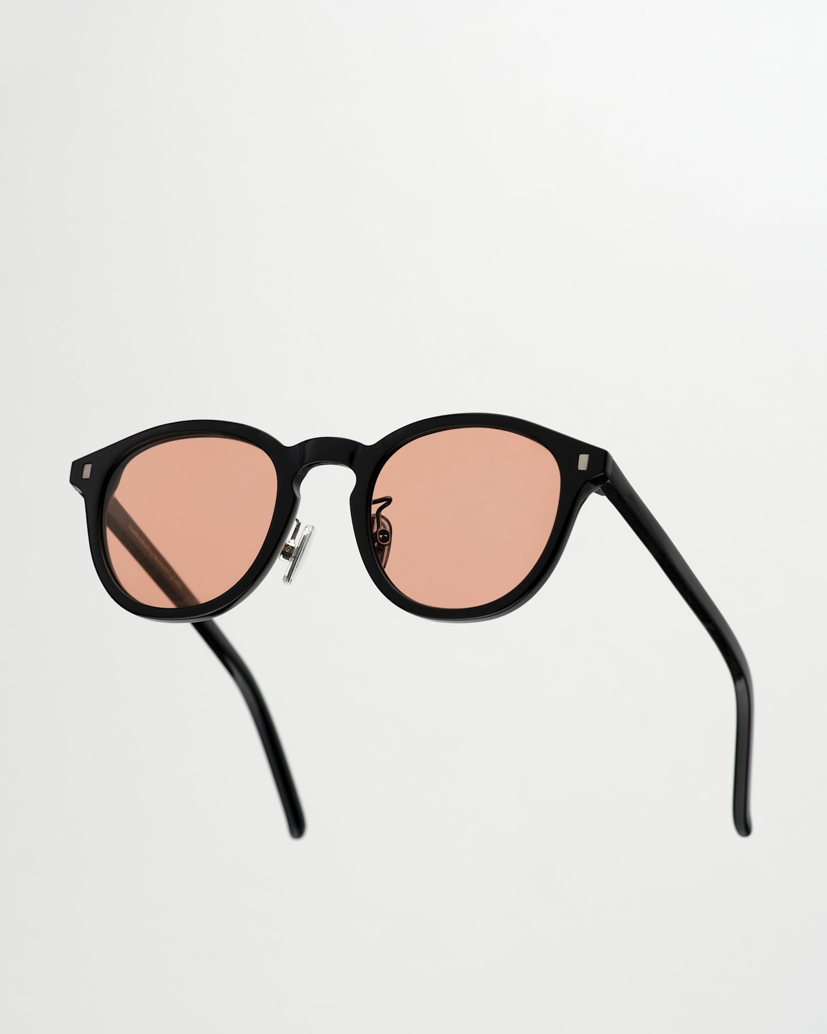 Nelson Black - orange solid lens