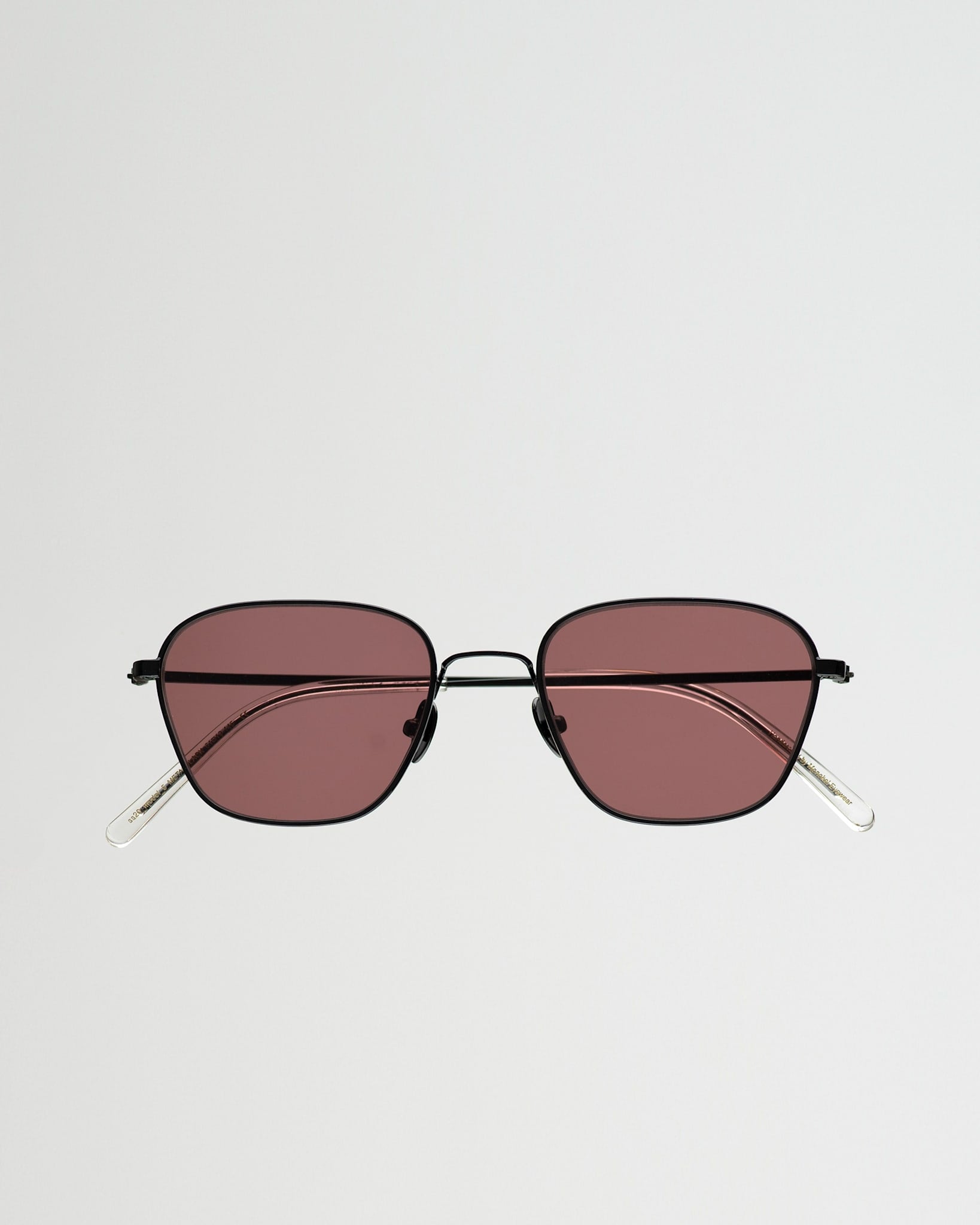 Otis Black - pink solid lens