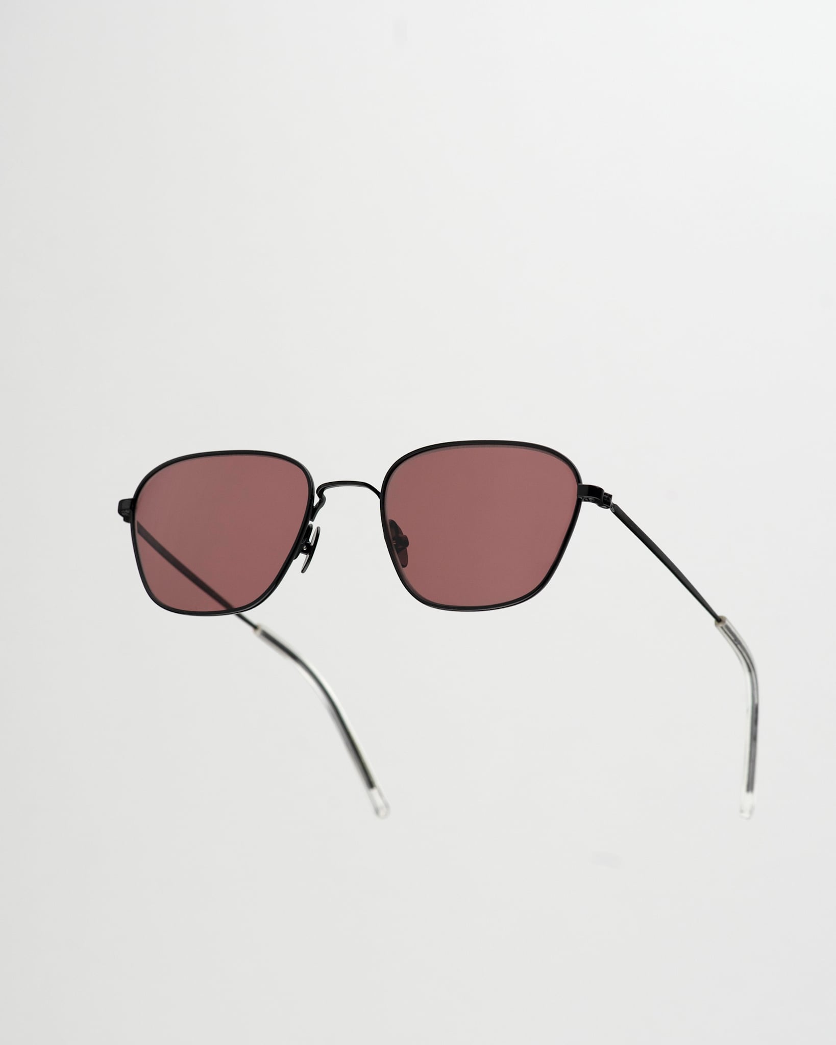 Otis Black - pink solid lens