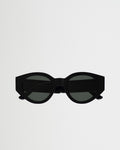 Polly Black - green solid lens